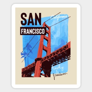 San Francisco bridge Magnet